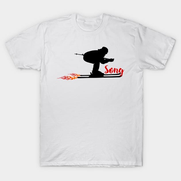 Song United States Skiing T-Shirt by ArtDesignDE